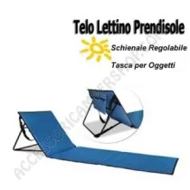 Lettino prendisole imbottito con tasca porta-oggetti | Accessoricampershop.com