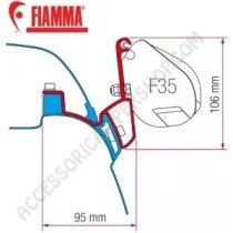 Adattatori Staffe Tendalino Fiamma F35 VW T5/T6 | Accessoricampershop.com