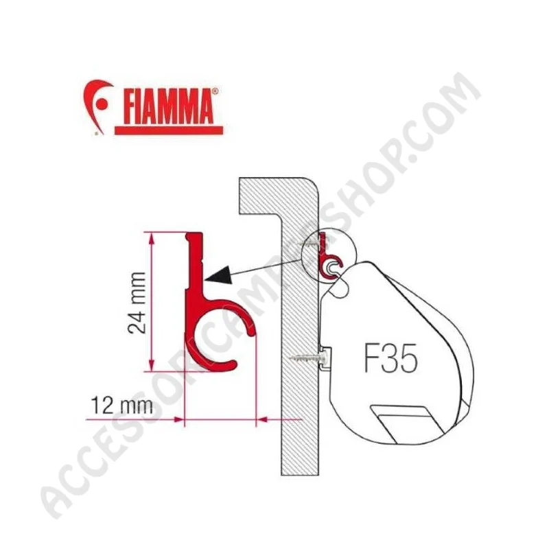 Rail Adattatori Staffe Tendalino Fiamma F35 | Accessoricampershop.com