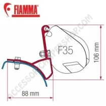 Adattatori Staffe Tendalino Fiamma F35 Renault Trafic | Accessoricampershop.com