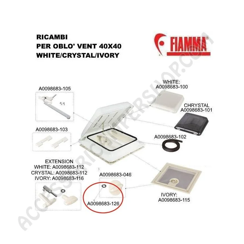 Kit Anello OR 112 10 PCS per VENT e TURBO-VENT | Accessoricampershop.com
