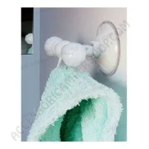 Appendino doppio a ventosa bianco ultra resistente | Accessoricampershop.com