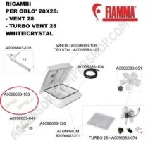 KIT TAPPO CERNIERA COPERCHIO VENT 28 RICAMBIO | Accessoricampershop.com
