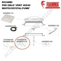 Extension Kit Vent 160 70mm per Fiamma Vent 40x40 | Accessoricampershop.com