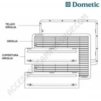 Copertura Griglia Dometic L500 per Frigorifero | Accessoricampershop.com