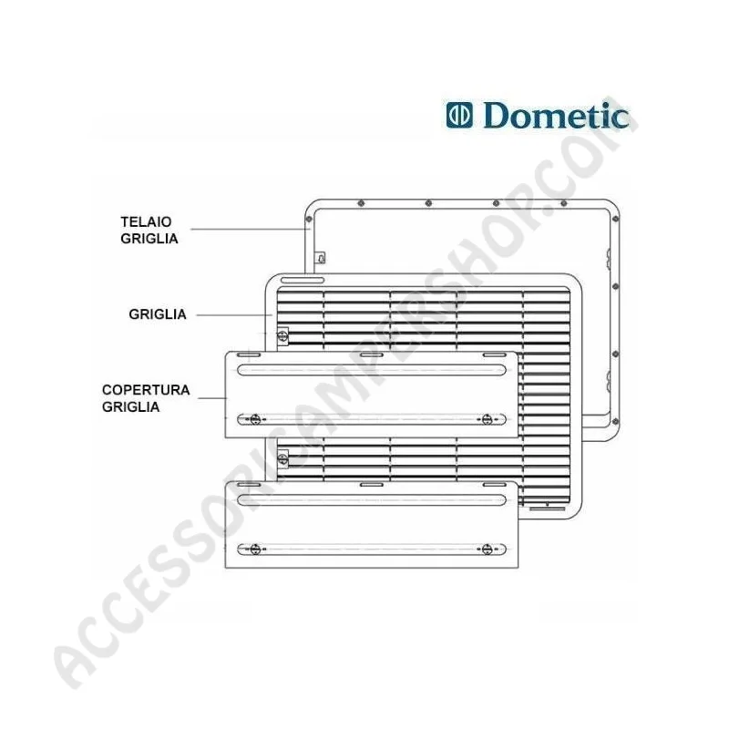 Copertura Griglia Dometic L500 per Frigorifero | Accessoricampershop.com