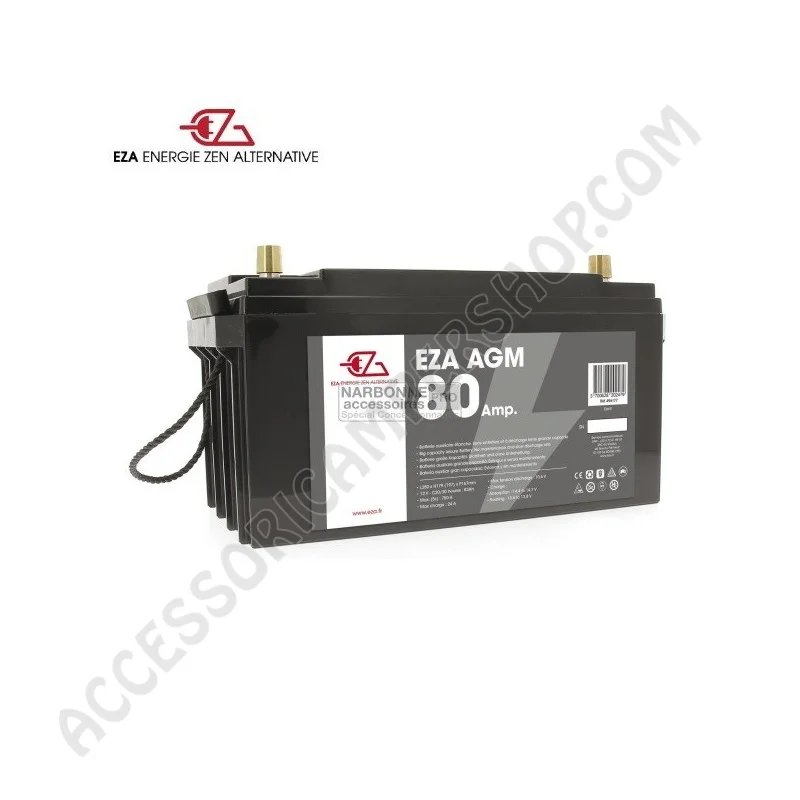 Batteria AGM 80 AH per Camper e Caravan | Accessoricampershop.com