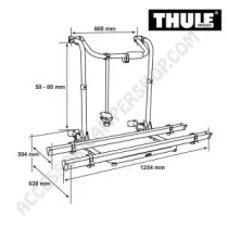 Porta-bici Thule Carry-Bike Essential Corto | Accessoricampershop.com