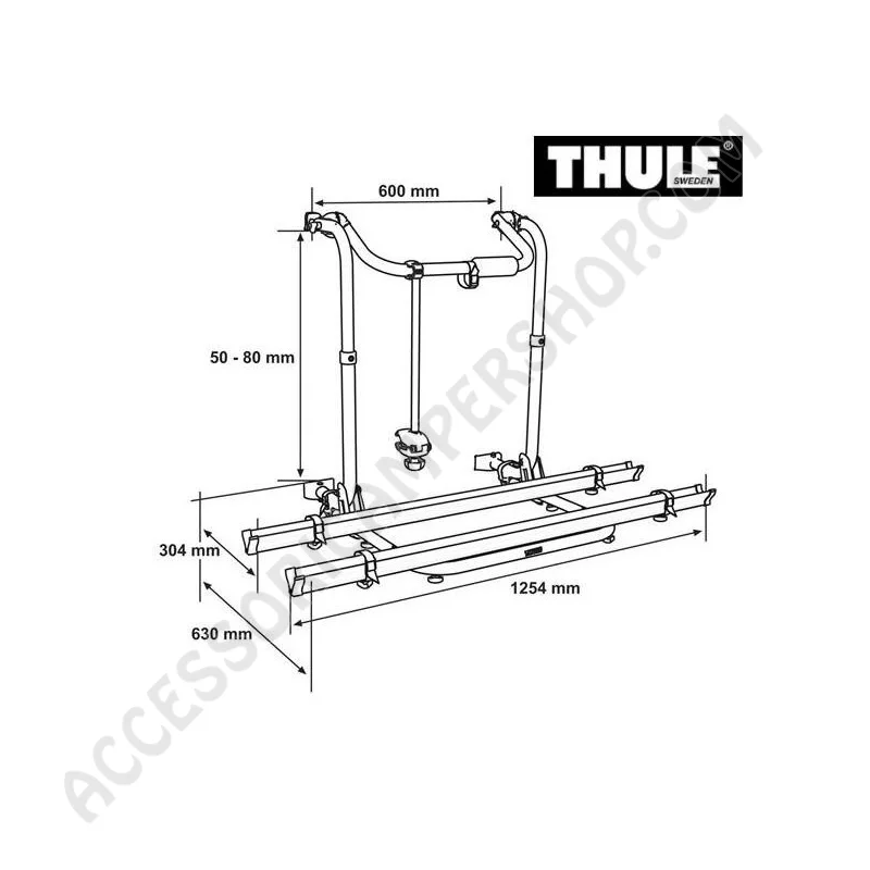 Porta-bici Thule Carry-Bike Essential Corto | Accessoricampershop.com