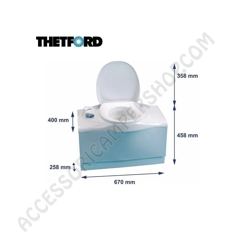 WC a cassetta Thetford C403-L-SX per camper | Accessoricampershop.com