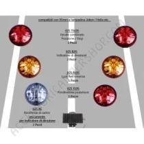 Kit Fanali Posteriori LED 95mm per Camper | Accessoricampershop.com