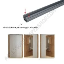 Guida Inferiore Curva GIANO PLUS per Porta Scorrevole | Accessoricampershop.com