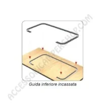 Guida Inferiore Curva GIANO PLUS per Porta Scorrevole | Accessoricampershop.com