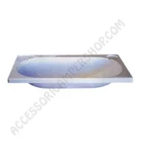 Lavandino per bagno bianco in plastica antiurto | Accessoricampershop.com