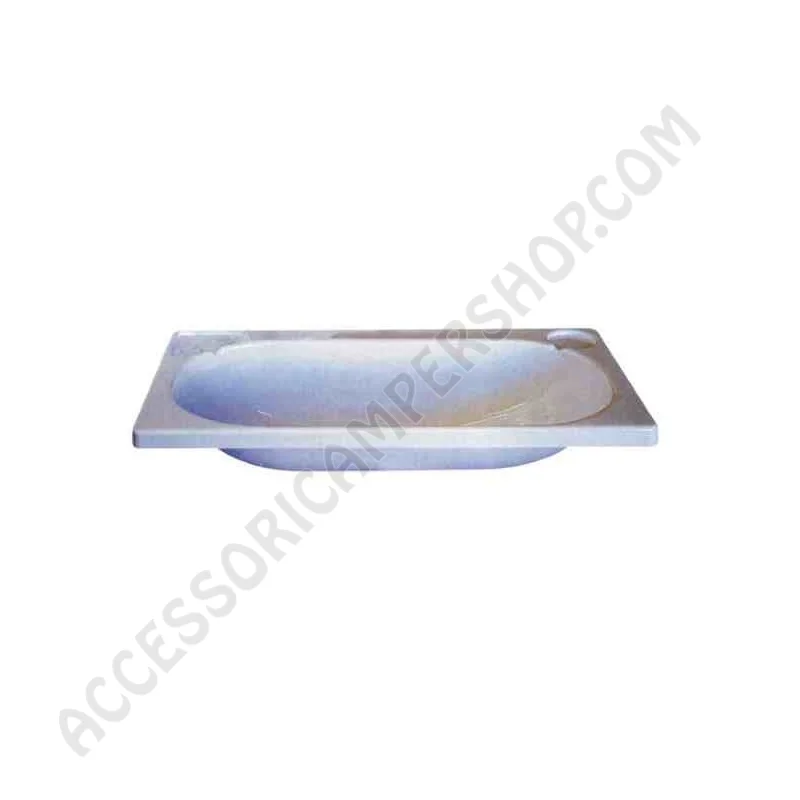 Lavandino per bagno bianco in plastica antiurto | Accessoricampershop.com