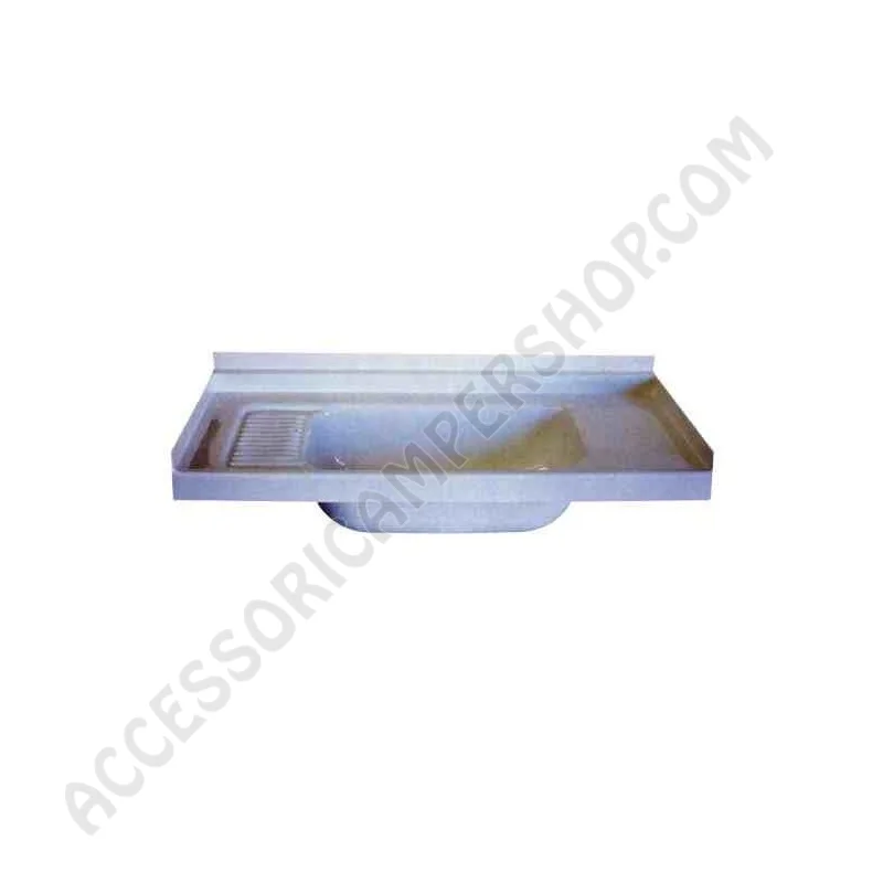 Lavandino per bagno bianco 820x320 | Accessoricampershop.com