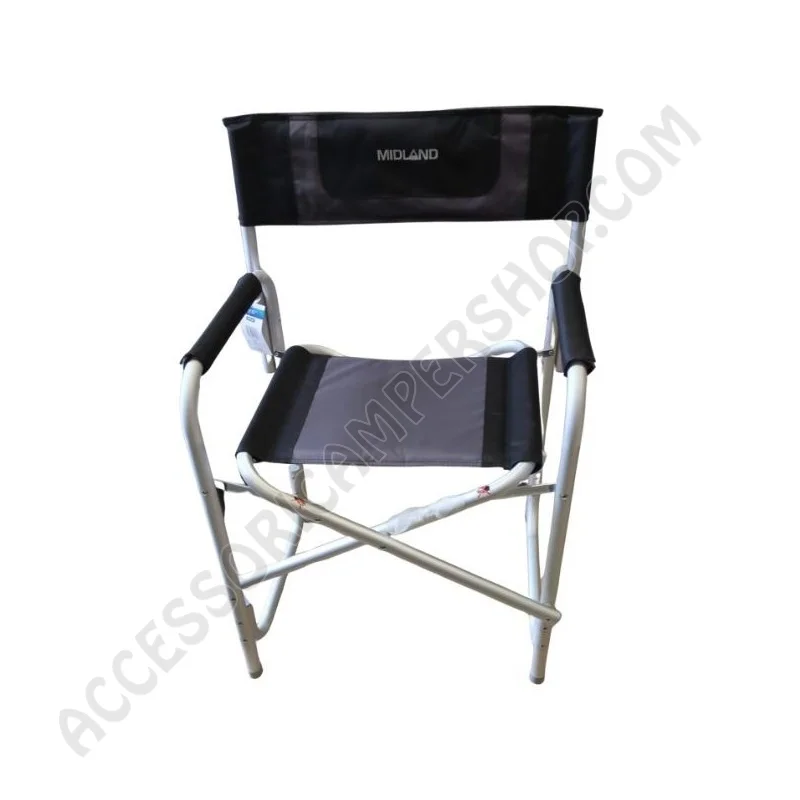 Poltrona Sedia Regista Midland Grigio/Nero | Accessoricampershop.com