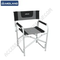 Kit Quattro Poltrone Sedie Regista Midland Grigio/Nero | Accessoricampershop.com