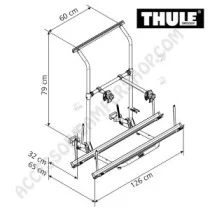 Porta-bici Thule Carry-Bike Sport G2 W150 | Accessoricampershop.com