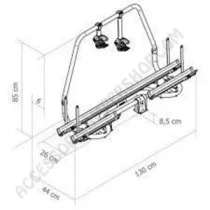 Porta-bici Thule Carry-Bike Caravan Smart per 2 bici | Accessoricampershop.com