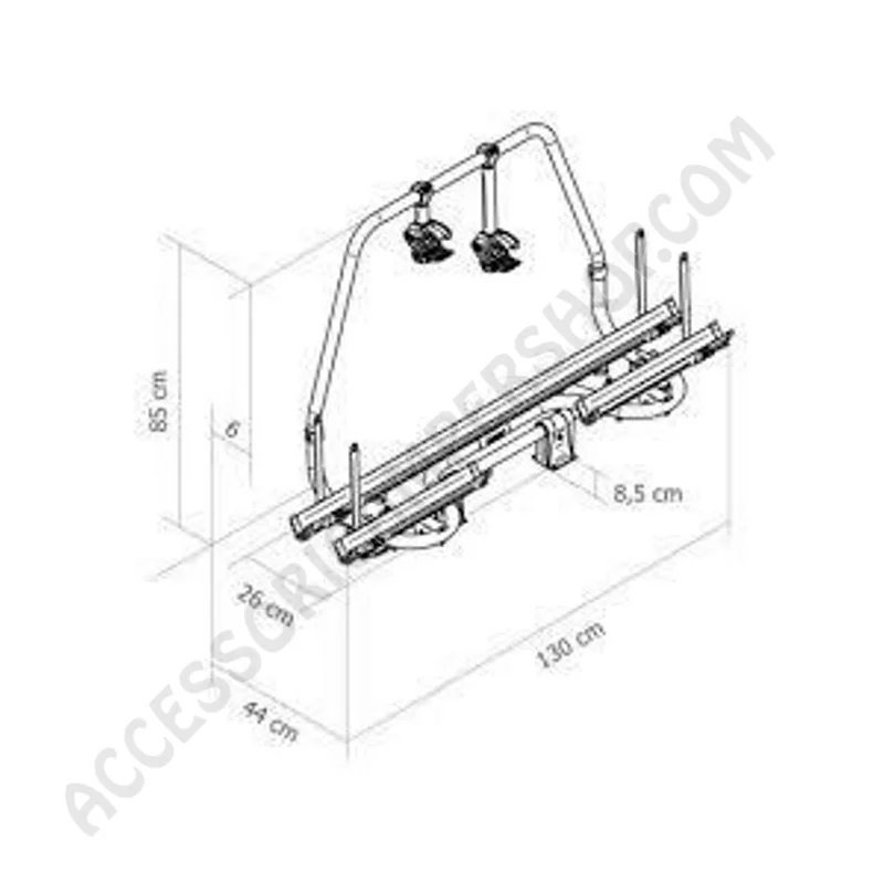 Porta-bici Thule Carry-Bike Caravan Smart per 2 bici | Accessoricampershop.com