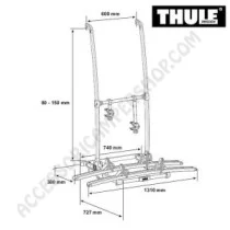 Porta-bici THULE Excellent Standard Alto per camper | Accessoricampershop.com