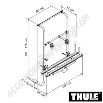 Porta-bici THULE SPORT G2 per caravan | Accessoricampershop.com