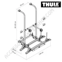 Porta-bici THULE ELITE G2 STANDARD per camper | Accessoricampershop.com
