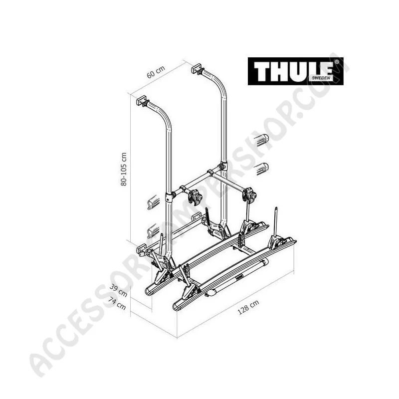 Porta-bici THULE ELITE G2 STANDARD per camper | Accessoricampershop.com
