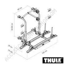 Porta-bici Thule Elite G2 Short per camper | Accessoricampershop.com