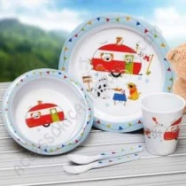 Set Stoviglie Bambino in Melamina per Campeggio | Accessoricampershop.com