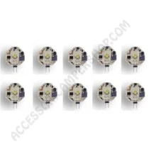 Pacchetto 10 Moduli LED G4 105 Lumen 3500K | Accessoricampershop.com