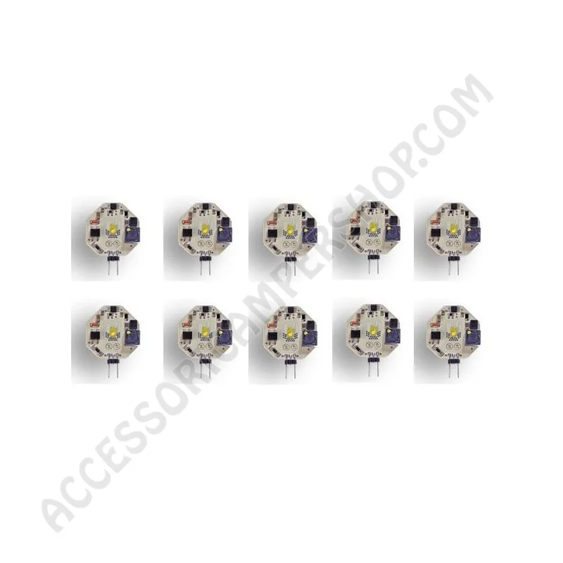 Pacchetto 10 Moduli LED G4 105 Lumen 3500K | Accessoricampershop.com