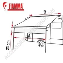 Mantovana Fiamma Shade Sun View per Tendalini | Accessoricampershop.com