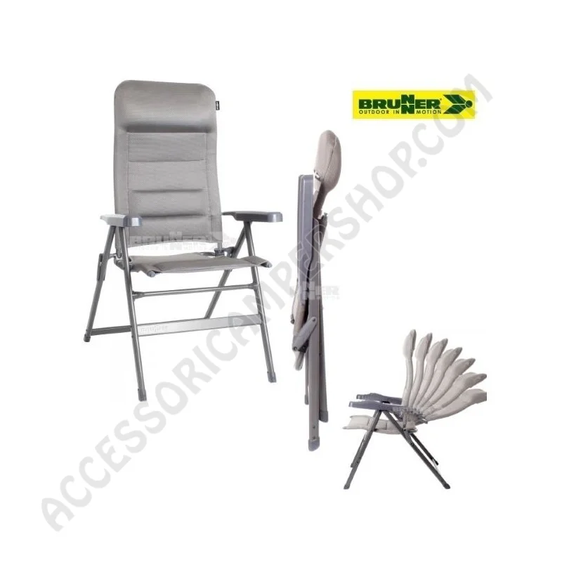Poltrona Sedia Sdraio Campeggio Brunner Aravel 3D | Accessoricampershop.com
