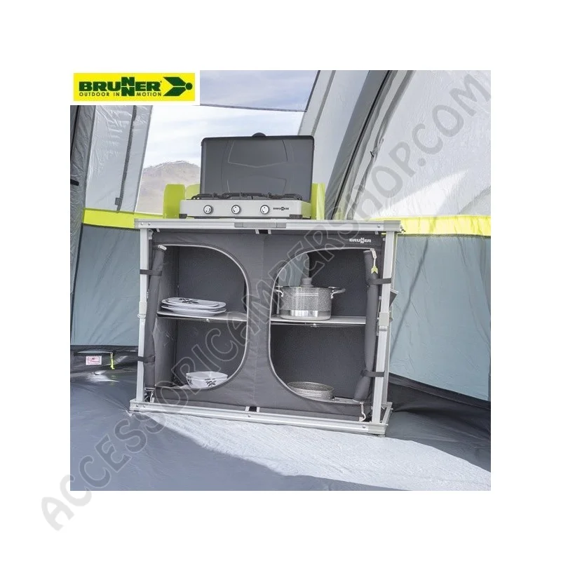 Mobile Porta-Fornello con Dispensa da Campeggio | Accessoricampershop.com