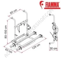 Porta-bici Fiamma Carry-Bike UL Black per camper | Accessoricampershop.com