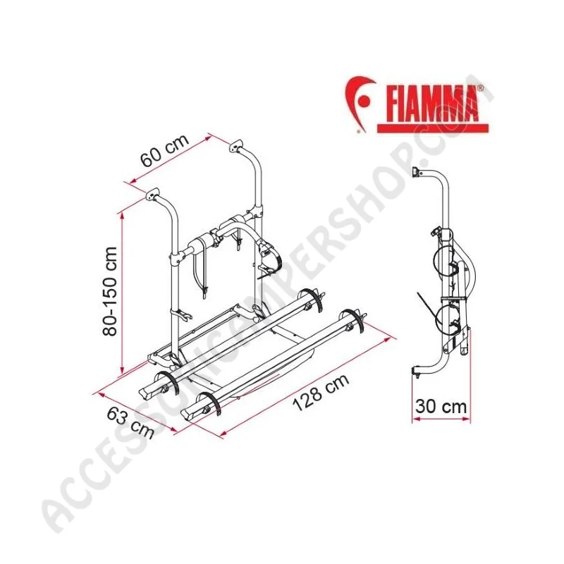 Porta-bici Fiamma Carry-Bike UL Black per camper | Accessoricampershop.com