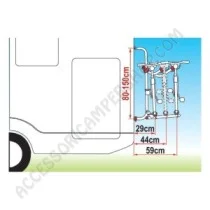 Porta-bici Fiamma Carry-Bike UL Black per camper | Accessoricampershop.com