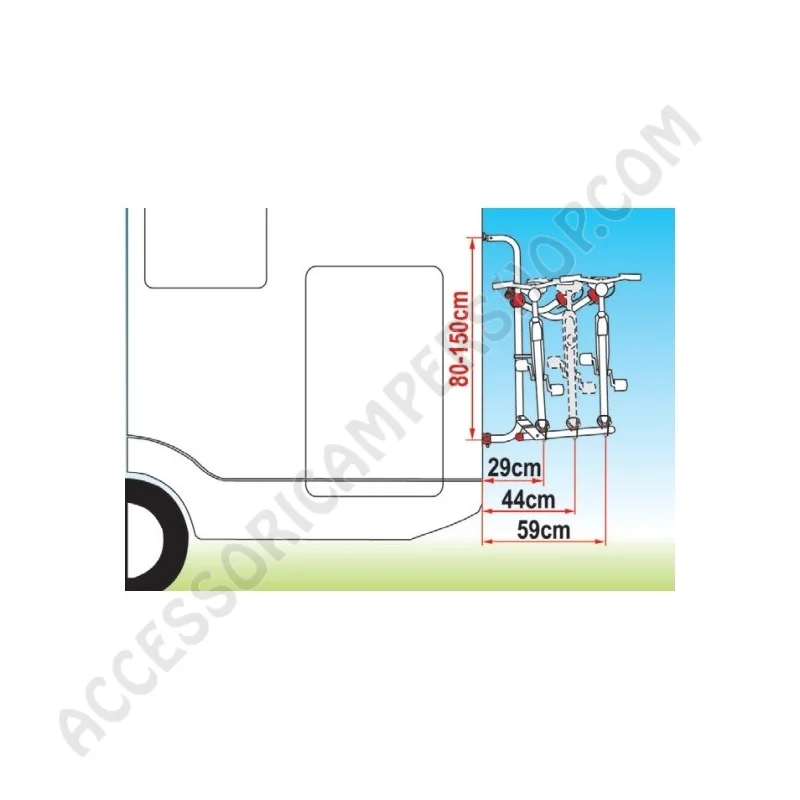 Porta-bici Fiamma Carry-Bike UL Black per camper | Accessoricampershop.com