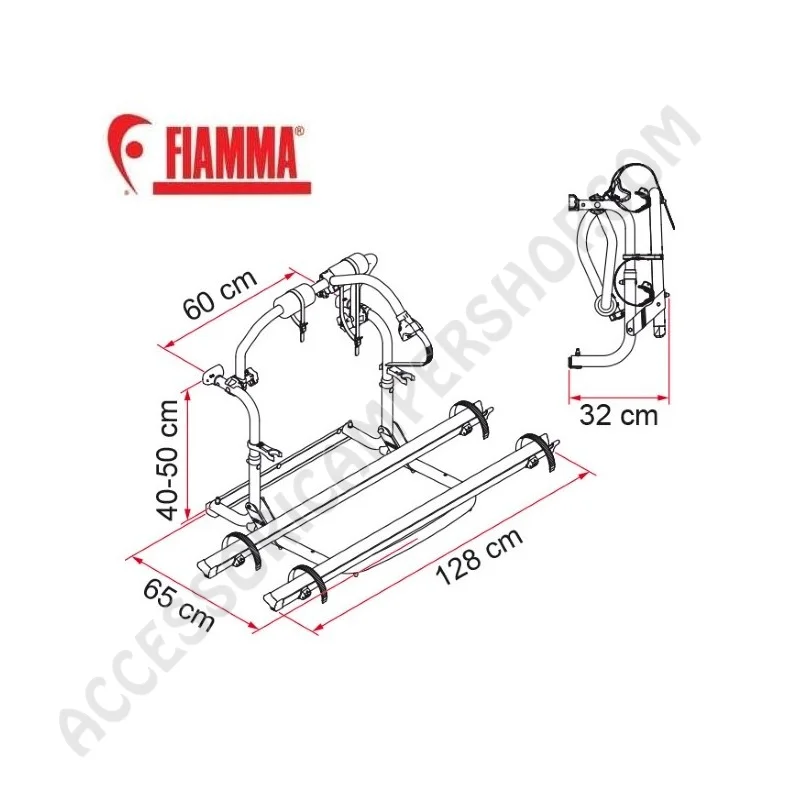 Porta-bici Fiamma Carry-Bike CL Black | Accessoricampershop.com