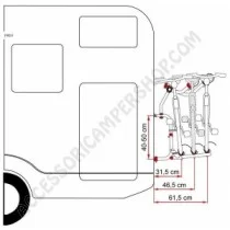 Porta-bici Fiamma Carry-Bike CL Black | Accessoricampershop.com