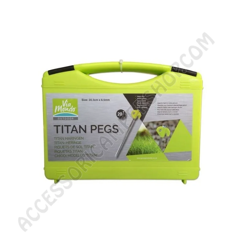Chiodi di Fissaggio Titan Pegs per Terreni Duri | Accessoricampershop.com