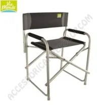 Kit Quattro Poltrone Regista Viamondo Graphite | Accessoricampershop.com