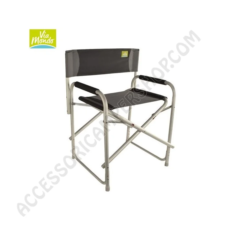 Kit Quattro Poltrone Regista Viamondo Graphite | Accessoricampershop.com