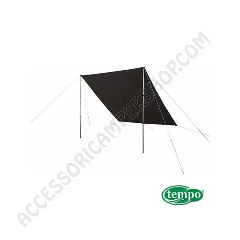Telo Shadow Tempo 3x4 con Kit Pali per Campeggio | Accessoricampershop.com