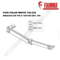 Braccio dx F45 S 150/190 Ext. 104 originale | Accessoricampershop.com