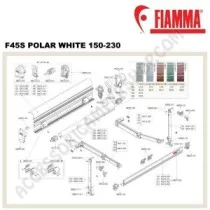 Braccio dx F45 S 150/190 Ext. 104 originale | Accessoricampershop.com