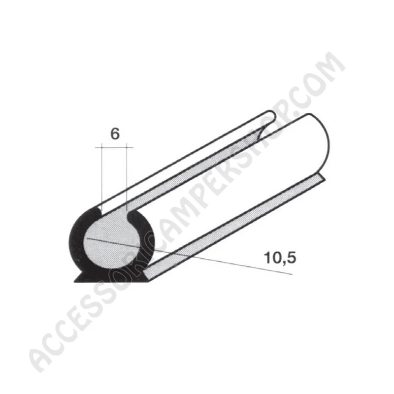 Passaruota Anodizzato Argento 2 Metri | Accessoricampershop.com
