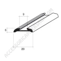 Coprigiunto Medio Anodizzato Argento 2 Metri | Accessoricampershop.com